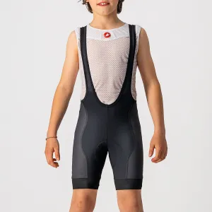 Castelli Competizione kid bib short - Black white