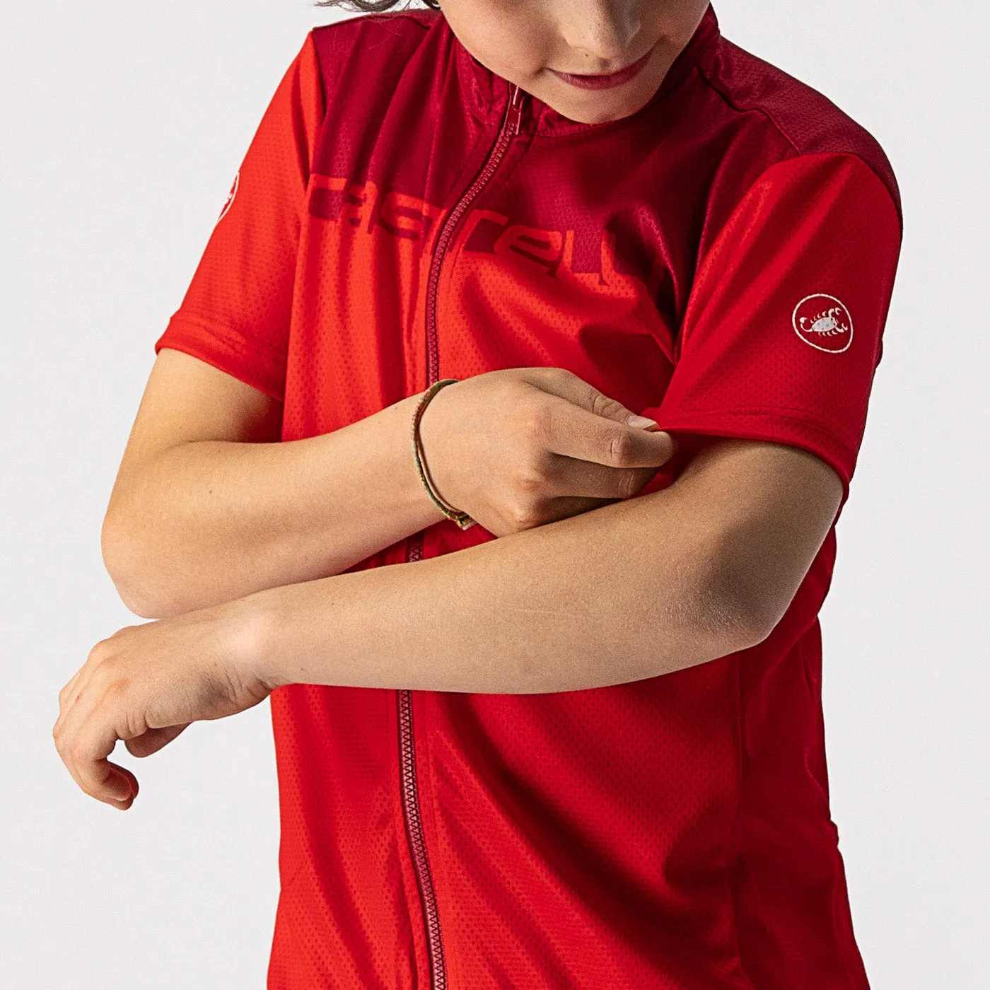 Castelli Neo Prologo kid jersey - Red