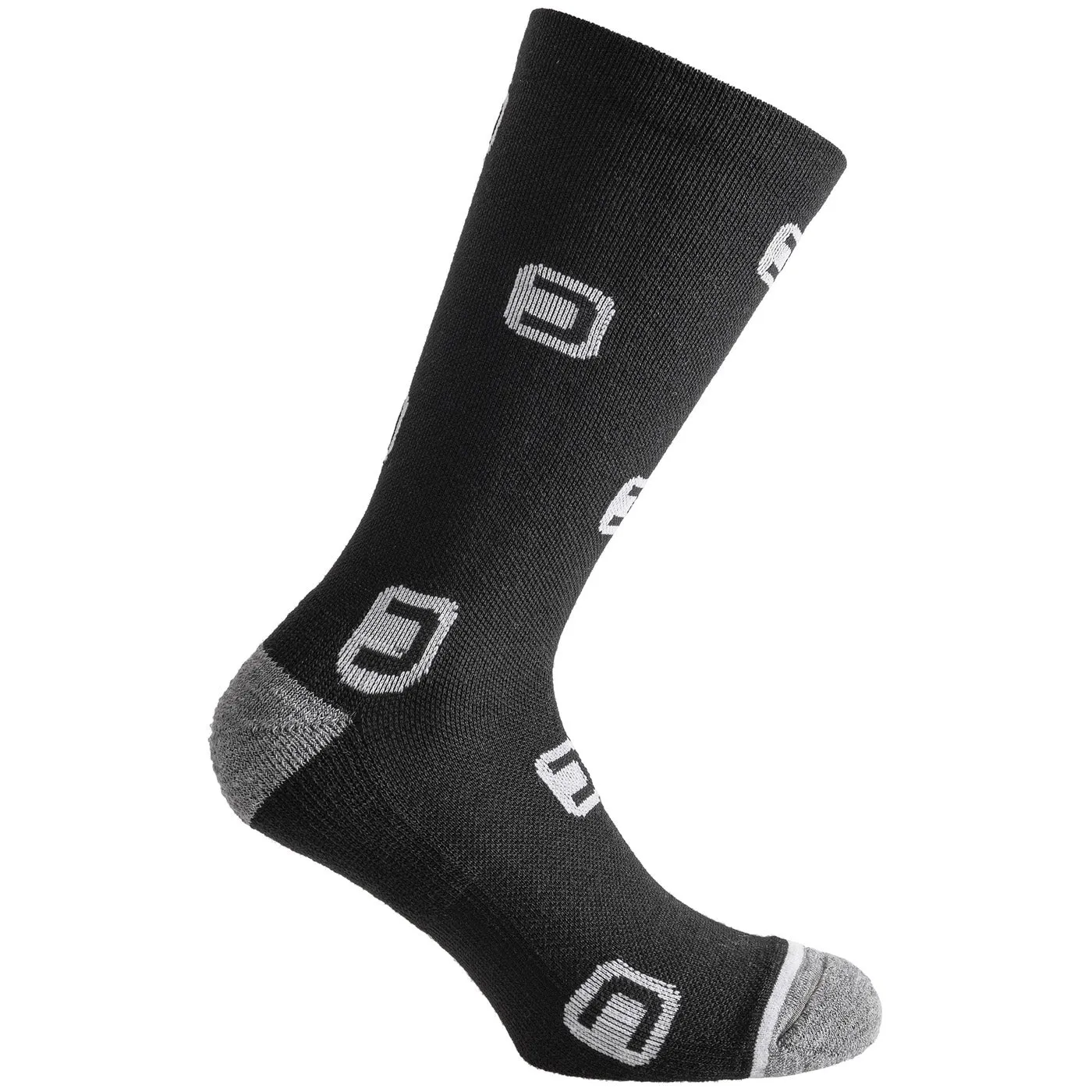 Dotout Square Winter Socks - Black White 