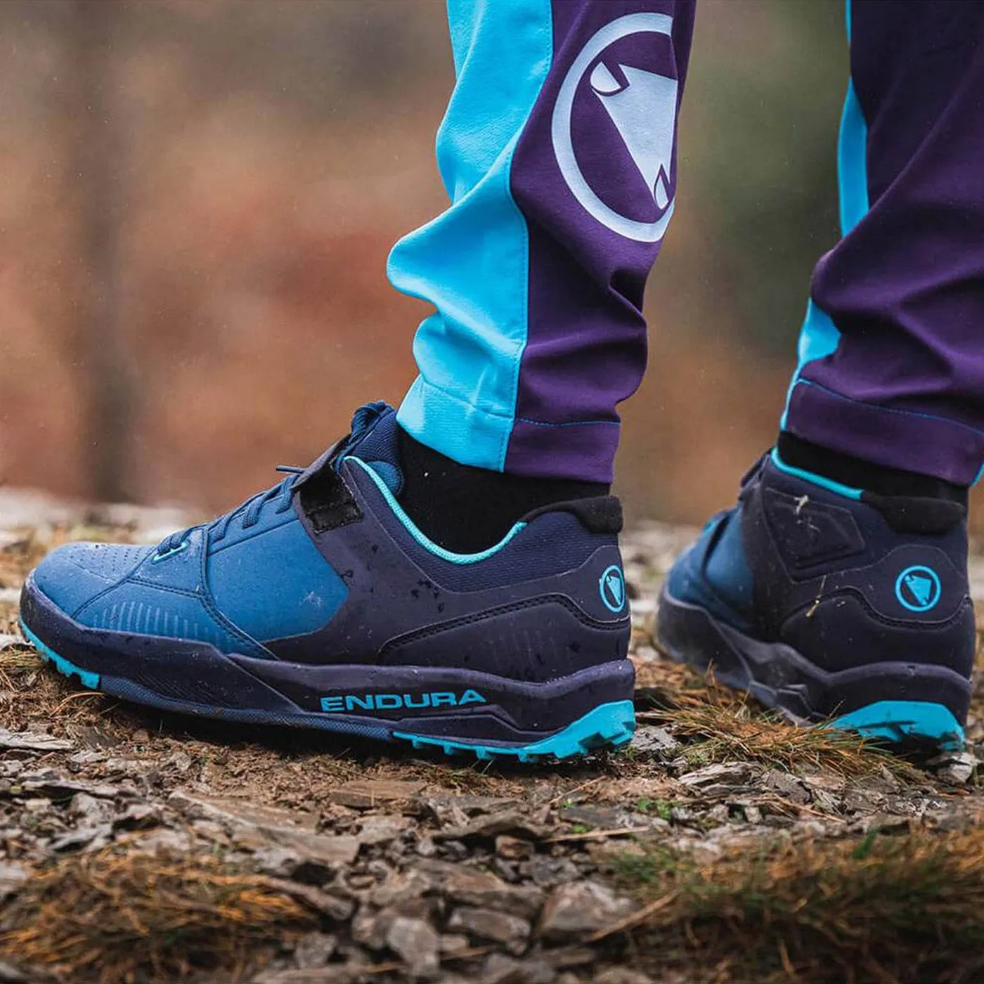 Endura MT500 Burner Flat MTB Shoes - Blue 