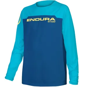 Endura MT500 Burner kid long sleeves jersey - Blue