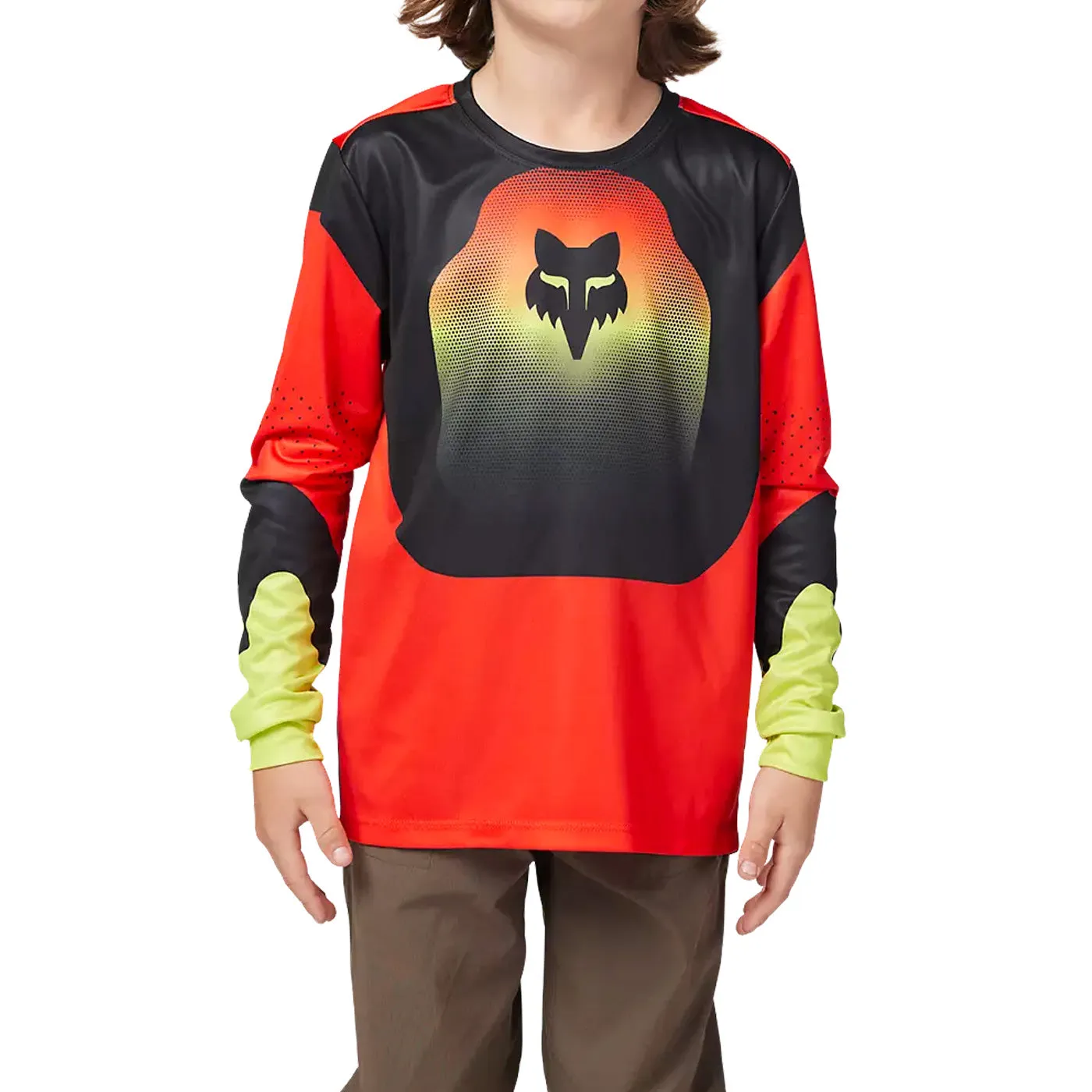 Fox Ranger Revise Kids Long Sleeve Jersey - Red