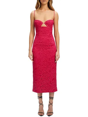 Ivanna Womens Lace Open Back Cocktail And Party Dress