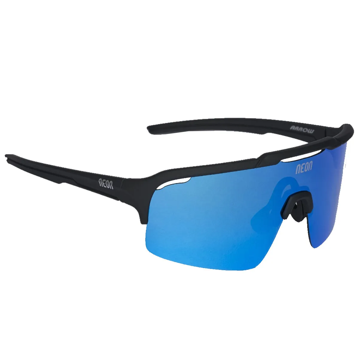 Neon Arrow sunglasses - Black Mirror Blue