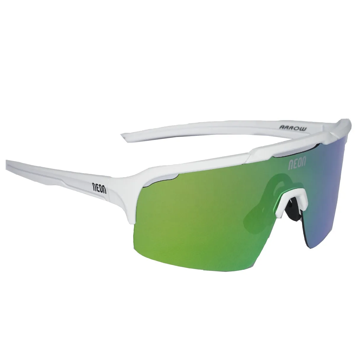 Neon Arrow sunglasses - White Mirror Green