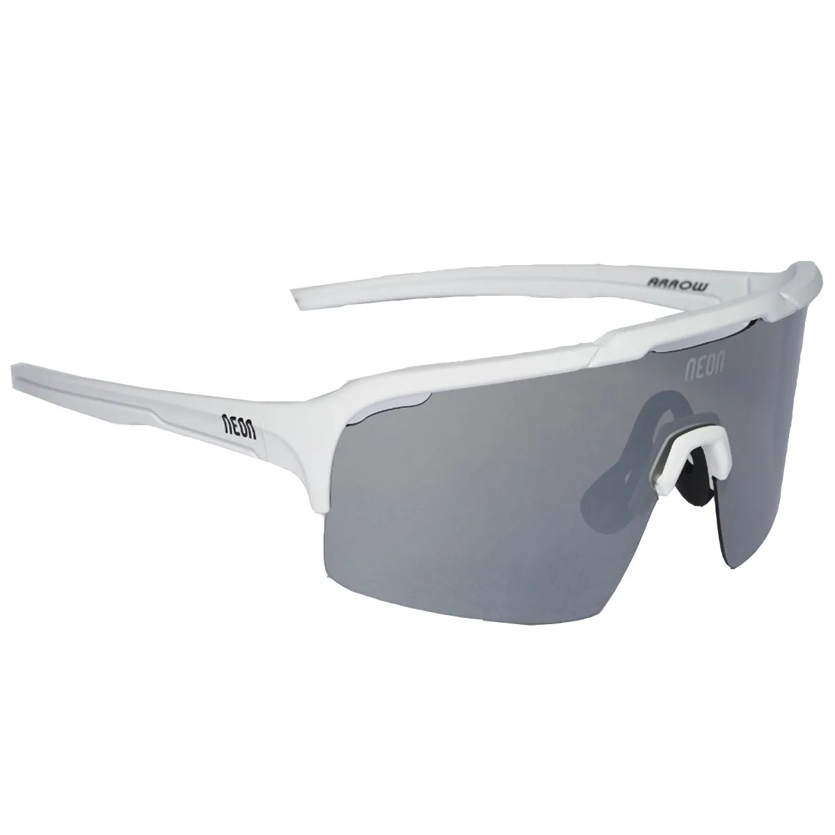 Neon Arrow sunglasses - White Mirror Steel