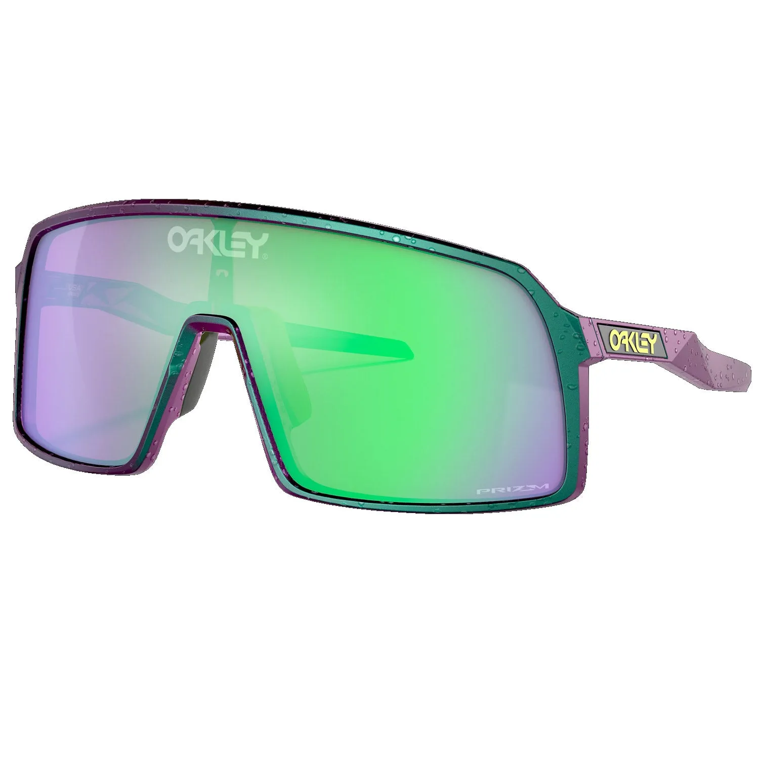 Oakley Sutro Odyssey Collection sunglasses - Green purple splatter prizm road jade