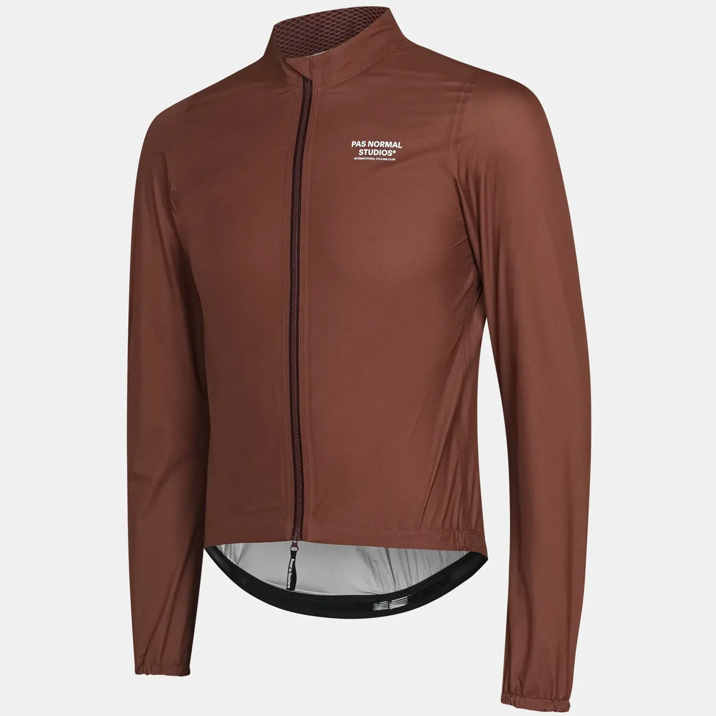 Pas Normal Studios Mechanism Pertex Rain Jacket - Brown