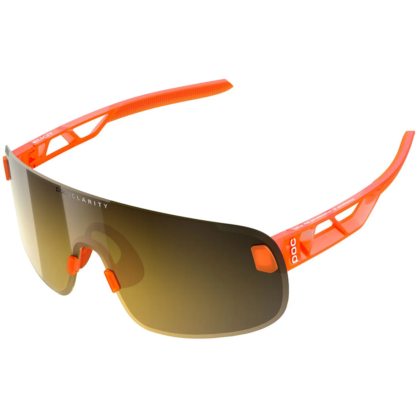 Poc Elicit sunglasses - Fluorescent Orange Violet Silver Mirror