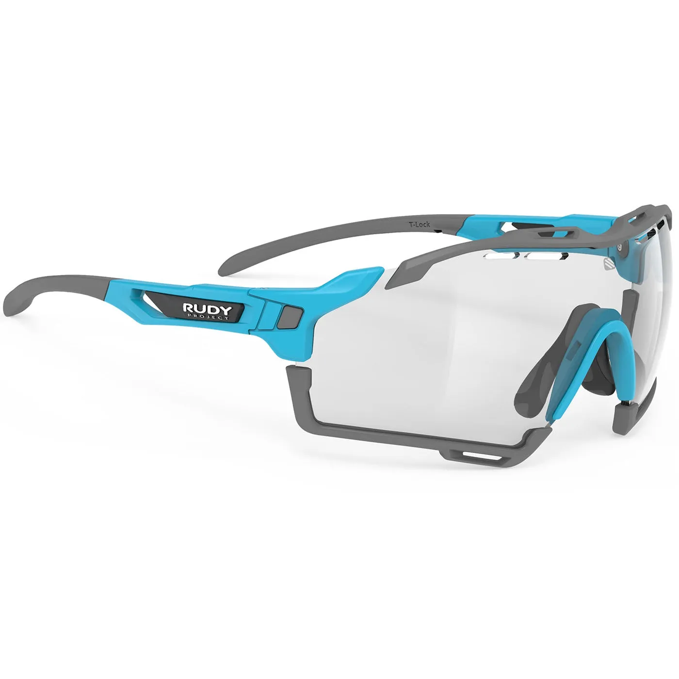 Rudy Cutline sunglasses -  Lagoon Matte ImpactX Photochromic 2 Black