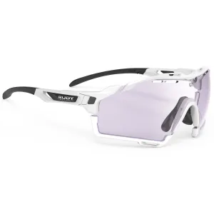 Rudy Cutline sunglasses - White Gloss - ImpactX Laser Purple