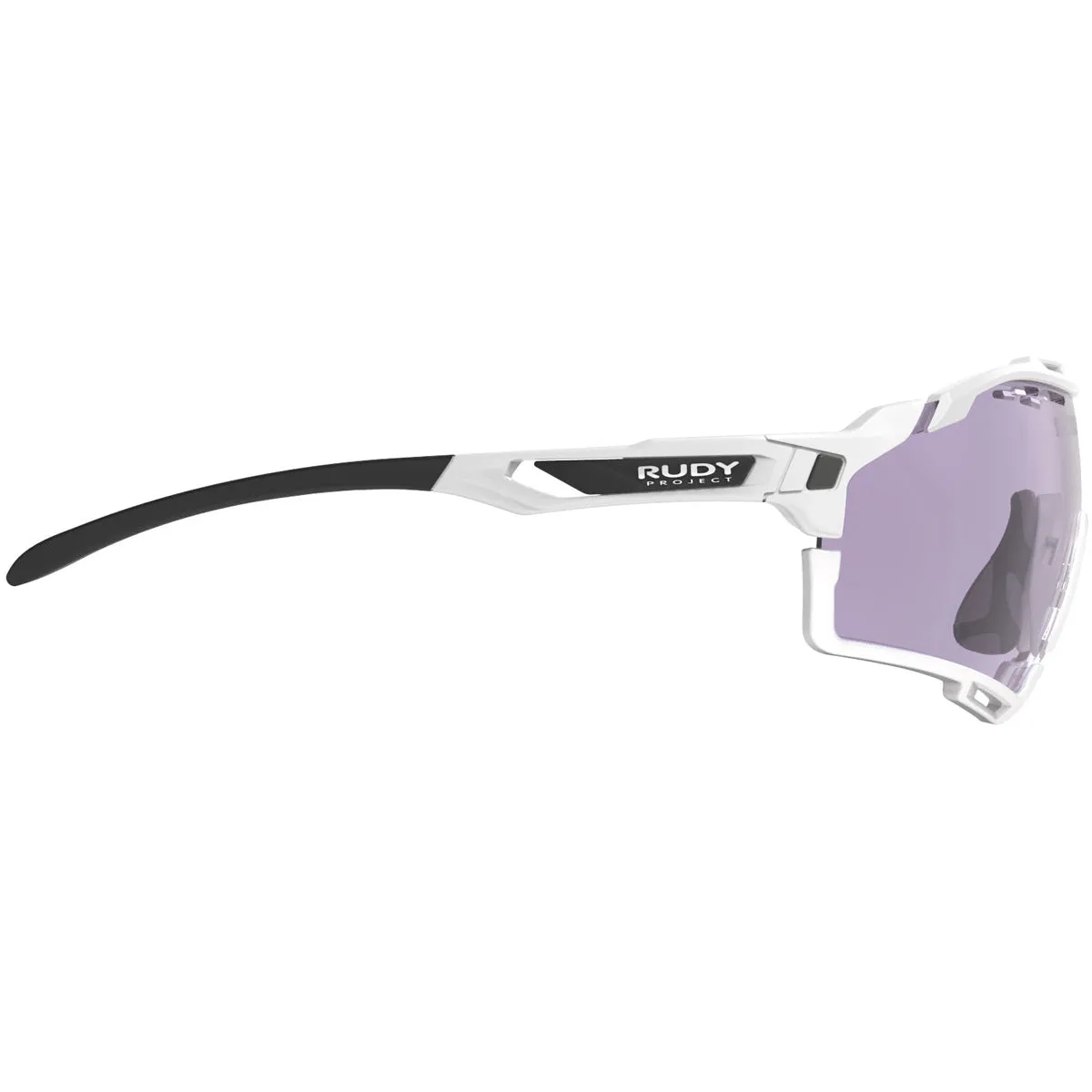 Rudy Cutline sunglasses - White Gloss - ImpactX Laser Purple