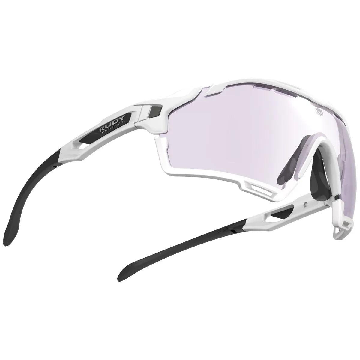 Rudy Cutline sunglasses - White Gloss - ImpactX Laser Purple