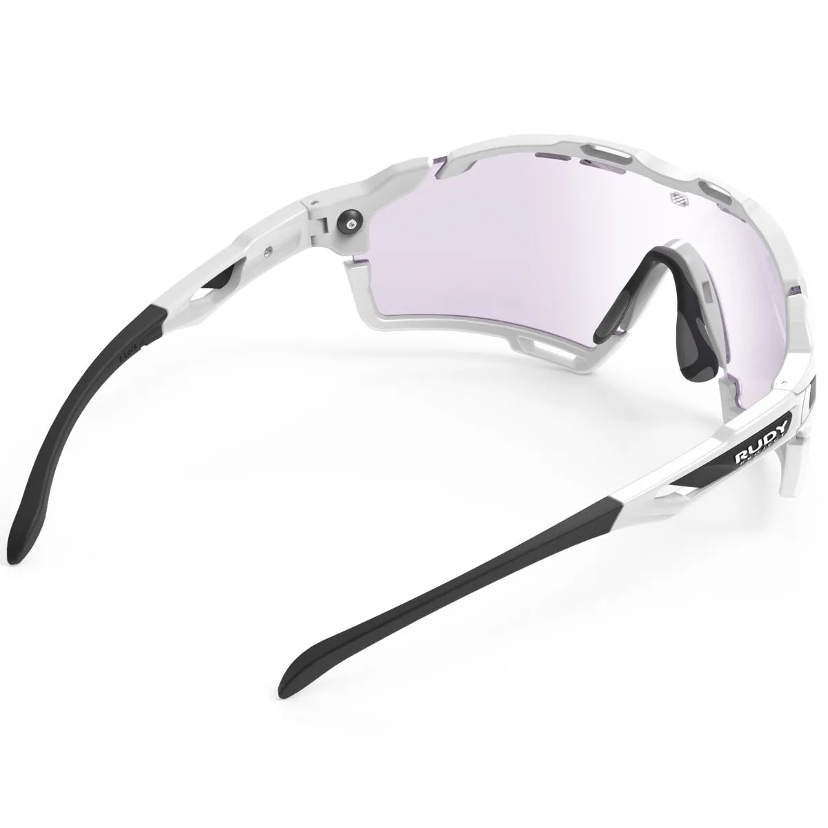 Rudy Cutline sunglasses - White Gloss - ImpactX Laser Purple
