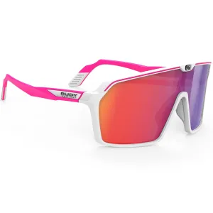 Rudy Spinshield sunglasses - White Pink Fluo Multilaser Red
