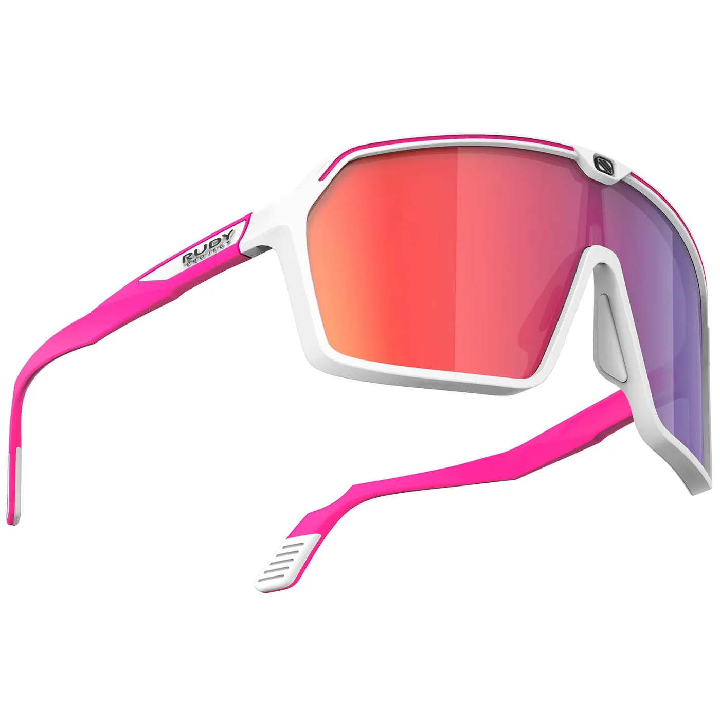Rudy Spinshield sunglasses - White Pink Fluo Multilaser Red