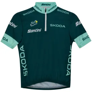 Santini Tour de France 2024 green kid jersey