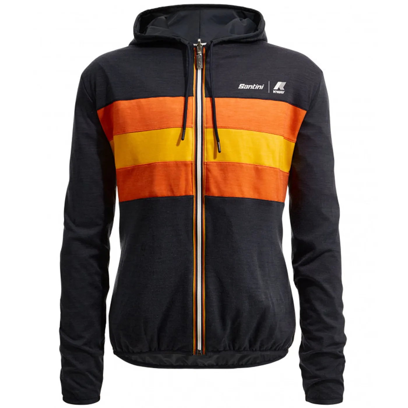 Santini x K-WAY reversible windproof jacket - Blue