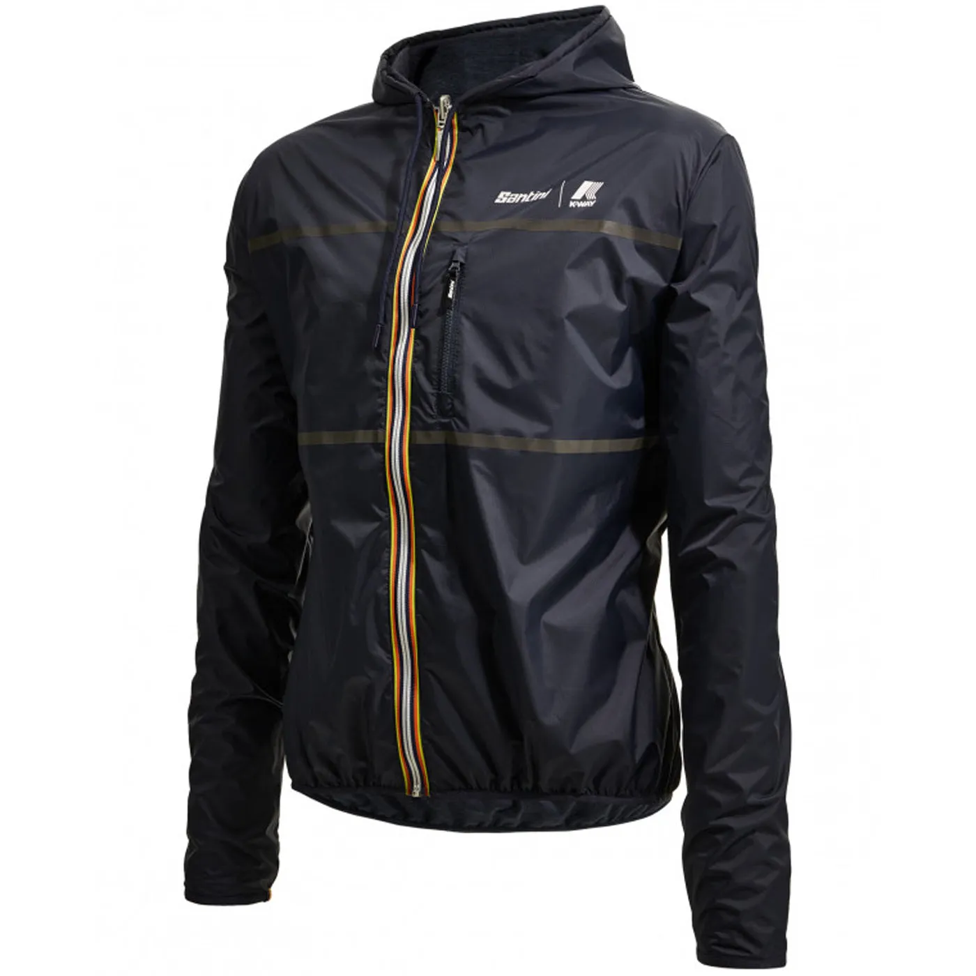 Santini x K-WAY reversible windproof jacket - Blue