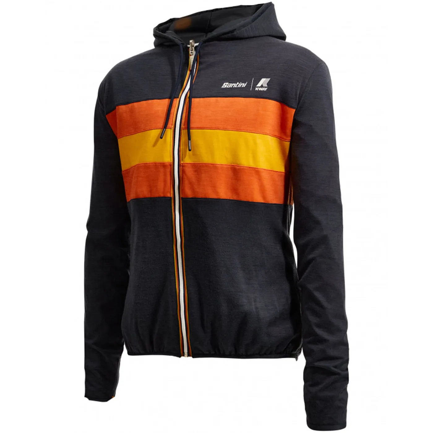 Santini x K-WAY reversible windproof jacket - Blue