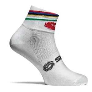 Sidi Socks Rainbow - White