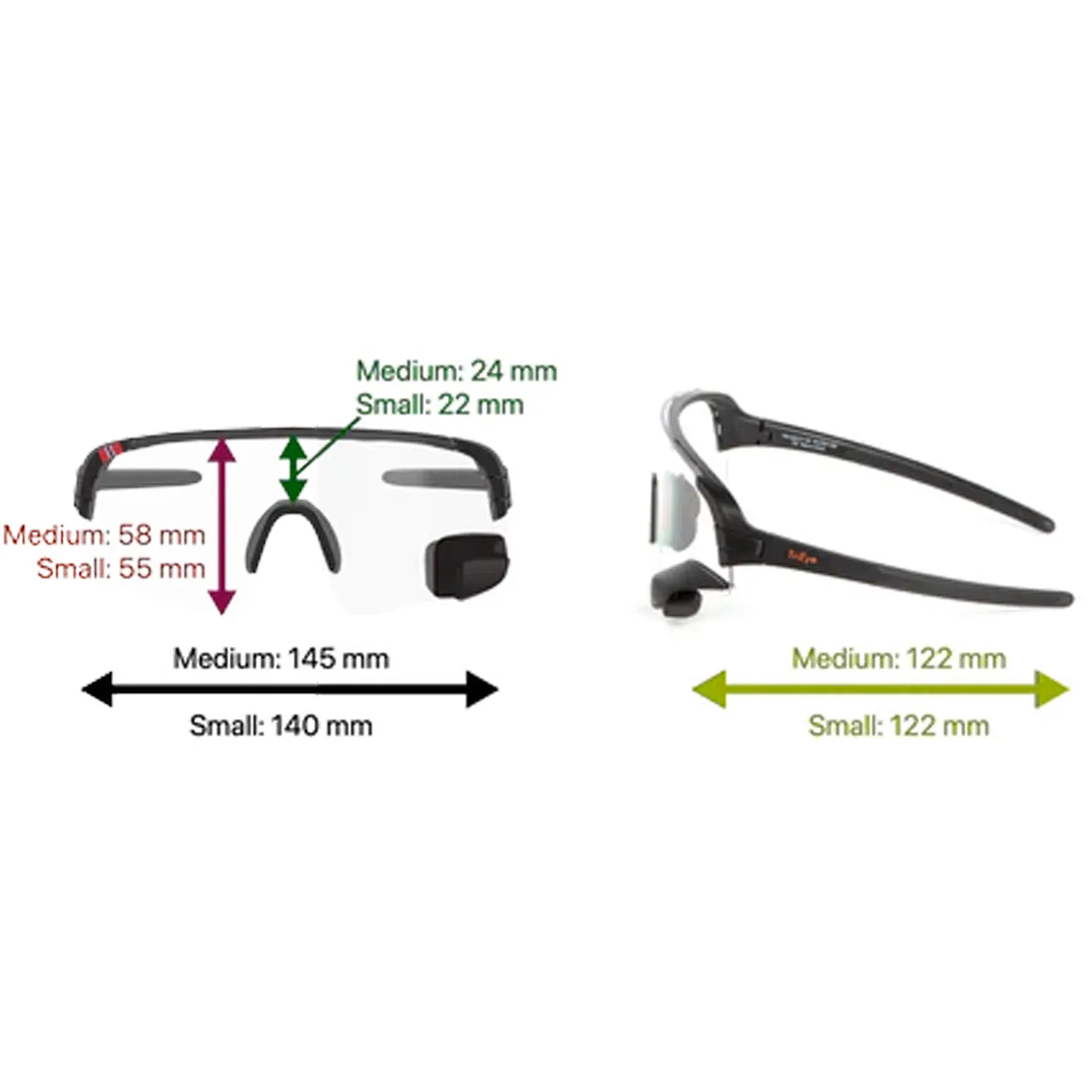 Trieye View Sport Photochromatic Small sunglasses - Black