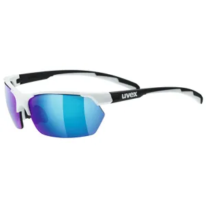 Uvex Sportstyle 114 sunglasses - White black mirror blue