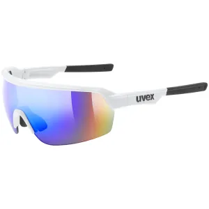 Uvex Sportstyle 227 glasses - White mat Mirror blue