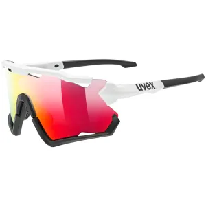 Uvex Sportstyle 228 glasses - White black mirror red