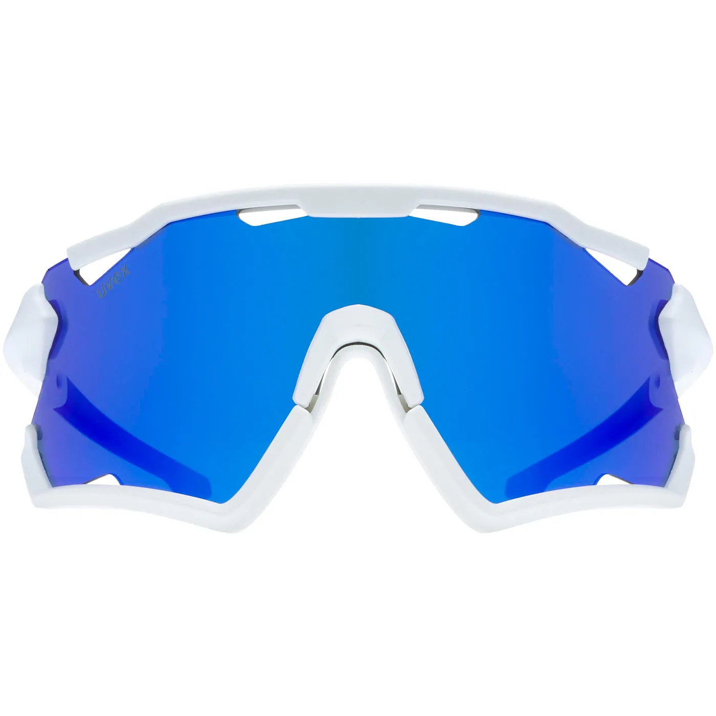 Uvex Sportstyle 228 set glasses - White mat mirror blue