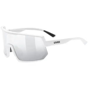 Uvex Sportstyle 235 glasses - White mat Mirror silver