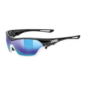 Uvex Sportstyle 705 glasses - Black white PC mirror blue