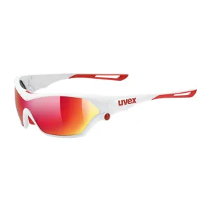 Uvex Sportstyle 705 glasses - White red PC mirror red