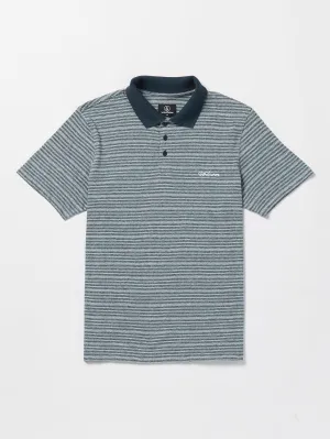Volcom Static Stone Polo Men's Short Sleeve Shirt Navy Volcom
