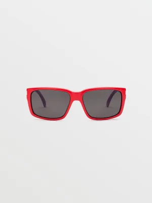 Volcom Stoneage Sunglasses Gloss Red Volcom